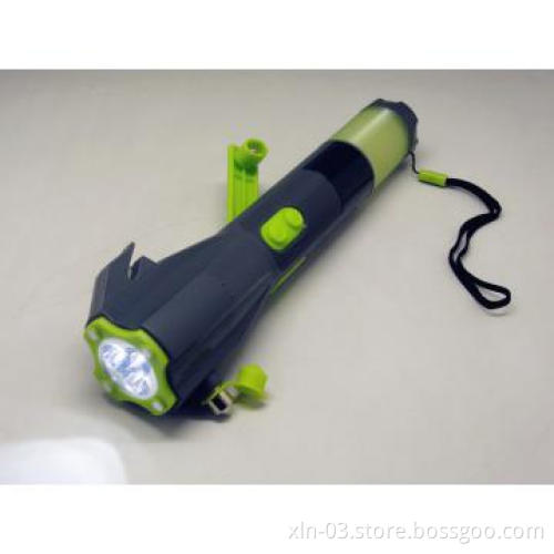 ABS flashlight torch light radio with safety hammer belt cutter--Eagle